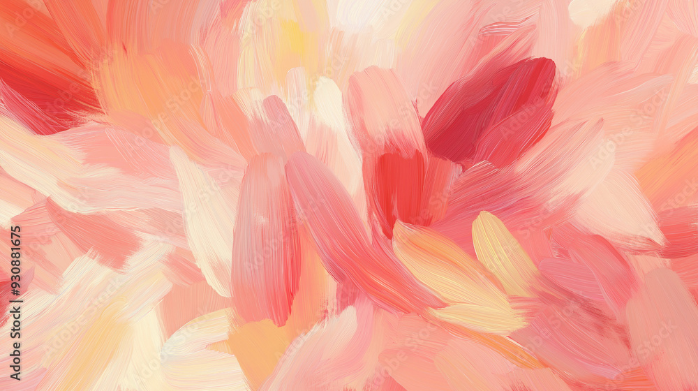 abstract painting displaying a prominent flower in pink and white hues, evoking a sense of creativity and elegance abstract painting displaying a prominent flower in pink and white hues, evoking a sense of creativity and elegance