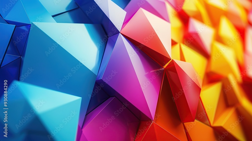 Abstract Colorful Geometric Shapes Abstract Colorful Geometric Shapes