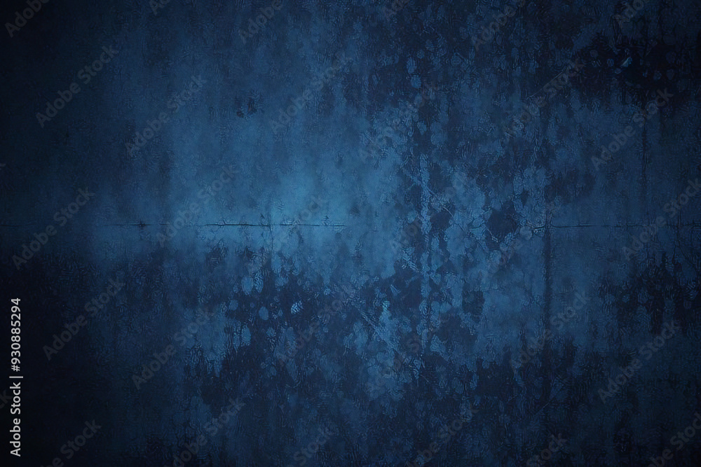 Obraz premium Grunge abstract Elegant dark solid blue background with elegant border and used for blue wall , a versatile backdrop for website banners, social media posts. Abstract rough blue grunge backdrop