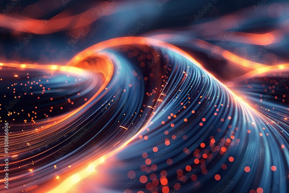 Abstract Spiral with Vibrant Colors Abstract Spiral with Vibrant Colors