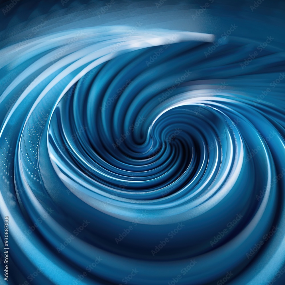 Abstract Blue Swirling Vortex Abstract Blue Swirling Vortex