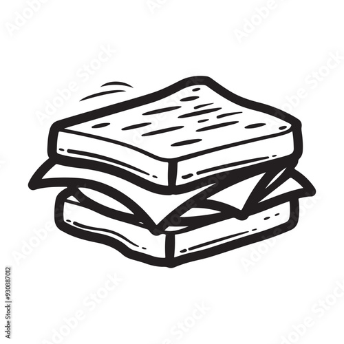 Sandwich Logo Stock Illustrations on white background