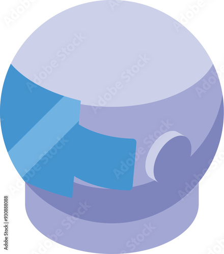 Astronaut helmet with a glass visor is depicted, evoking themes of space exploration