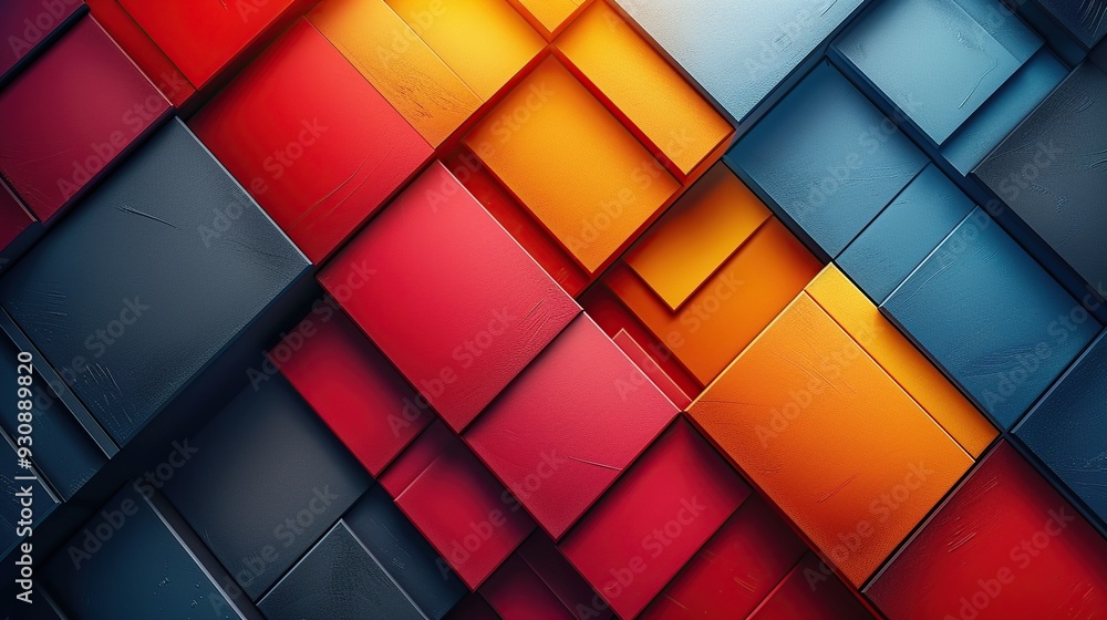 Abstract Geometric Shapes in Vibrant Colors Abstract Geometric Shapes in Vibrant Colors