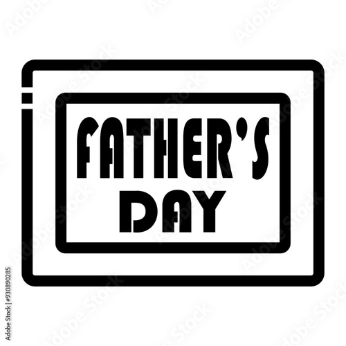 fathers Line Icon