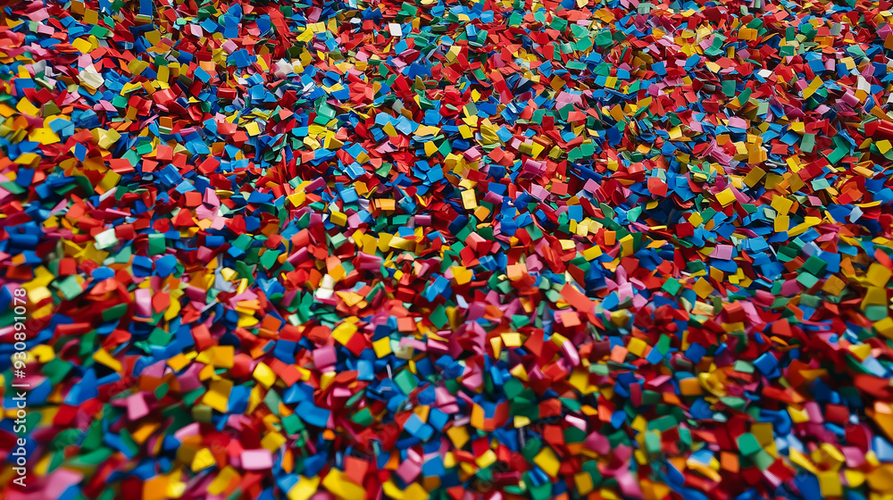 A colorful confetti explosion fills the frame, creating a vibrant and festive backdrop. A colorful confetti explosion fills the frame, creating a vibrant and festive backdrop.