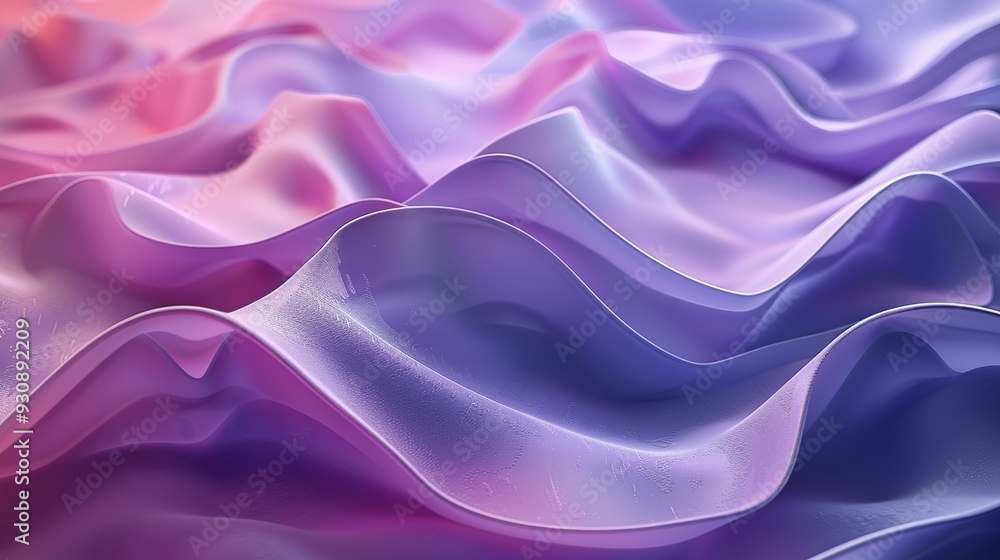 Fototapeta premium Abstract Purple and Pink Wavy Background