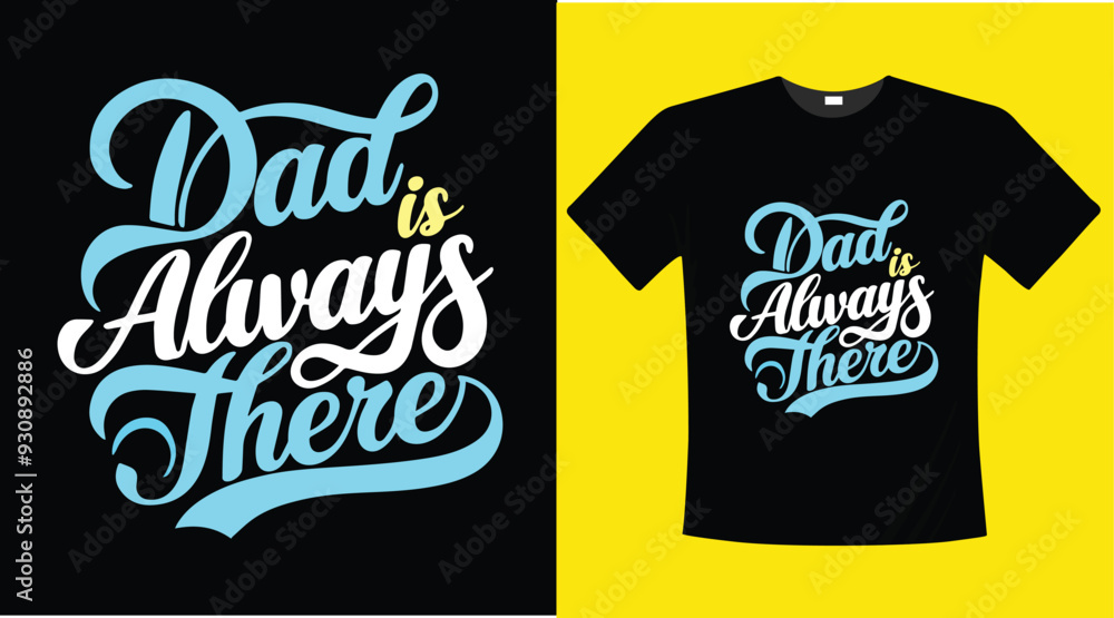 Obraz premium A typography t-shirt design of father's day