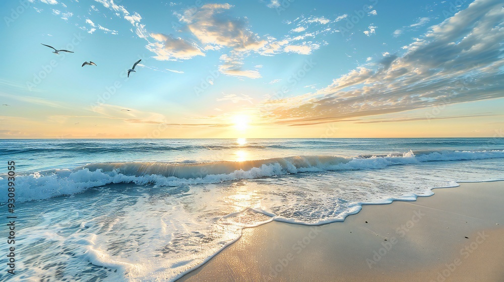 Dawn on Pristine Beach Dawn on Pristine Beach