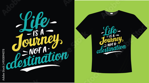 Travel calligraphy typographic t-shirt design illustration