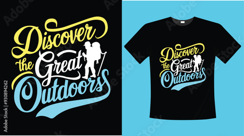 Travel calligraphy typographic t-shirt design illustration