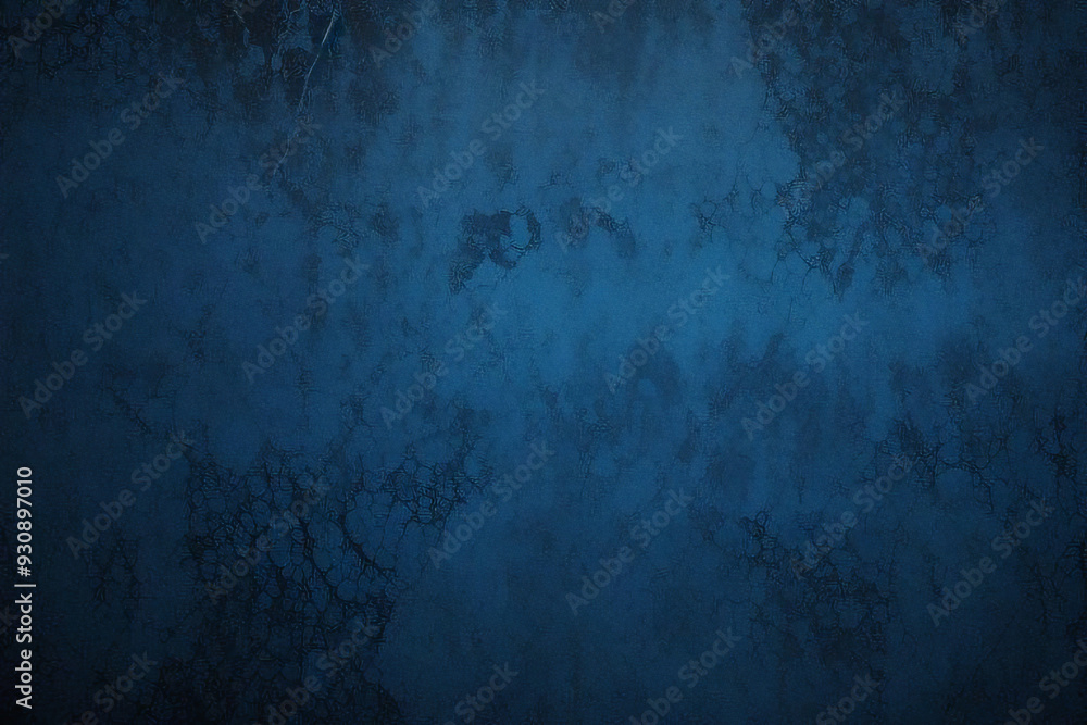 Fototapeta premium Dust scratches. Distressed texture. Worn overlay. Teal blue black particles grain defect on dark used grunge illustration abstract background.