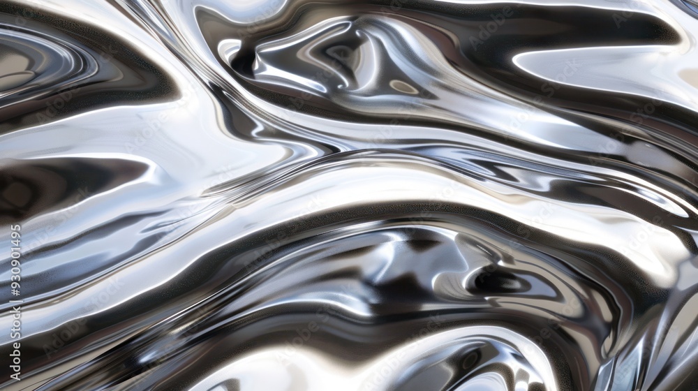 Abstract Silver Liquid Texture Abstract Silver Liquid Texture