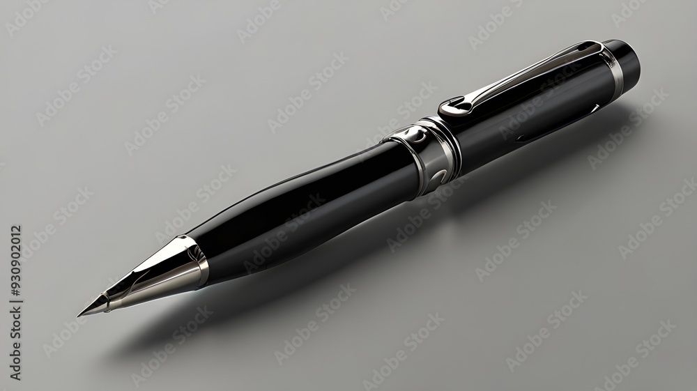 An isolated high definition image of a sleek modern pen An isolated high definition image of a sleek modern pen
