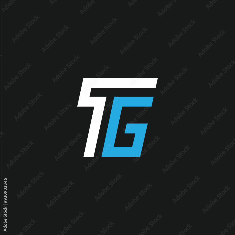 creative minimal TG logo icon design in vector format with letter T G creative minimal TG logo icon design in vector format with letter T G