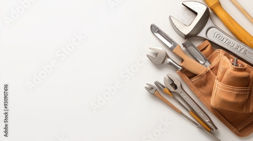 Wallpaper Mural A set of tools and a tool pouch are displayed on a white background Torontodigital.ca