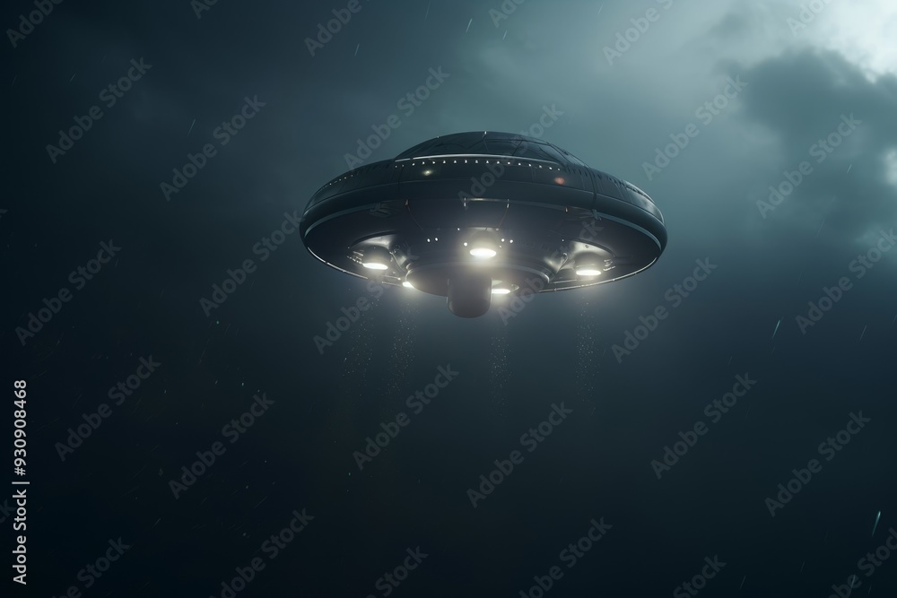 UFO in the Night Sky: A Mysterious Encounter UFO in the Night Sky: A Mysterious Encounter