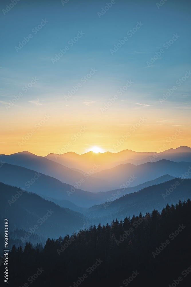 A stunning sunset over a mountain range, symbolizing the grandeur of achievements and the beauty of nature's canvas A stunning sunset over a mountain range, symbolizing the grandeur of achievements and the beauty of nature's canvas