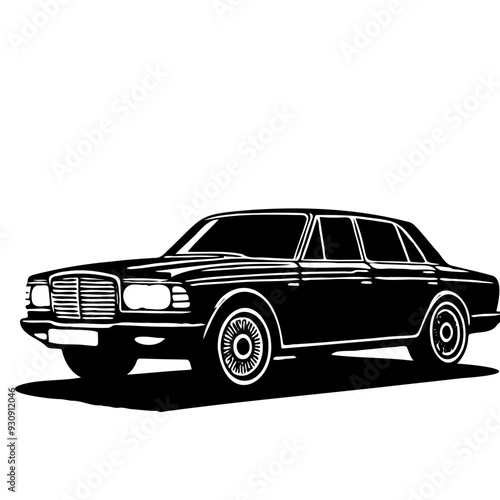 Silhouette of Car, Minimalist Automotive Art, Perfect for Posters, Ads, Websites, and Vehicle Branding, Ideal for Car Enthusiasts, Marketing, Social Media, and Inspirational Content
