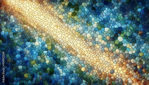 Vibrant Glass Mosaic 8K wallpaper