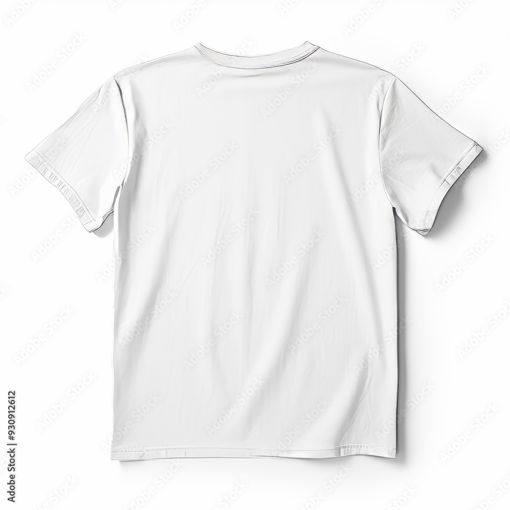 White T-Shirt Mockup - Back View White T-Shirt Mockup - Back View