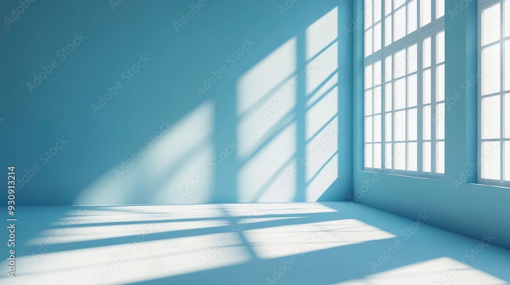 Minimalistic simple abstract background for product presentation. Shadow and light from windows on wall , ai Minimalistic simple abstract background for product presentation. Shadow and light from windows on wall , ai