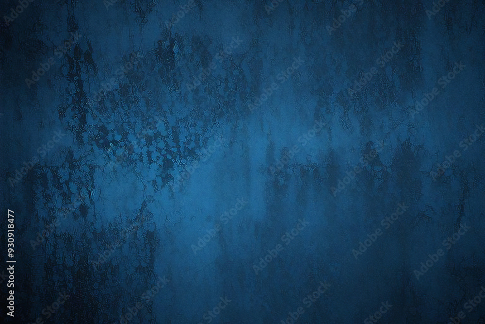 Fototapeta premium Dark blue limestone marble rough grunge cement smooth gradient wall backdrop texture background with high resolution. Old wall texture cement dark blue abstract dark color design background