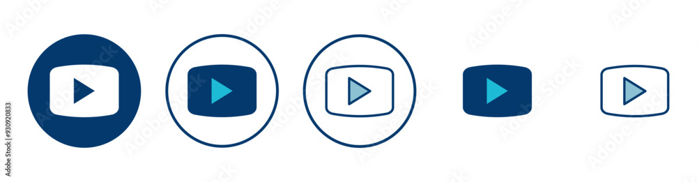 play Icon vector isolated on white background. Play button vector icon. Video icon vector play Icon vector isolated on white background. Play button vector icon. Video icon vector
