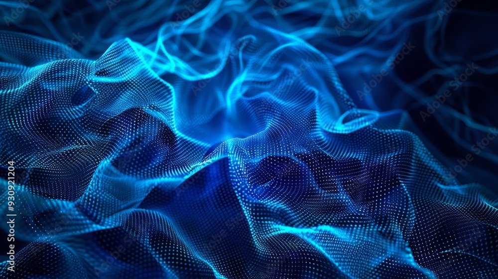Abstract Blue Wavy Pattern Abstract Blue Wavy Pattern