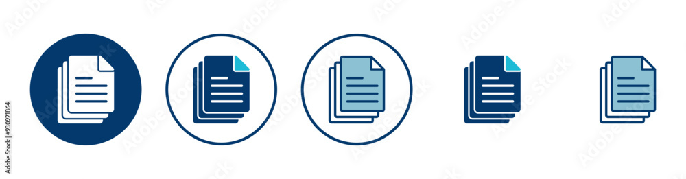 Document icon vector isolated on white background. Paper icon. File Icon Document icon vector isolated on white background. Paper icon. File Icon