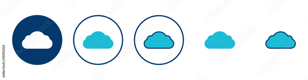 Cloud icon vector isolated on white background. cloud computing icon Cloud icon vector isolated on white background. cloud computing icon