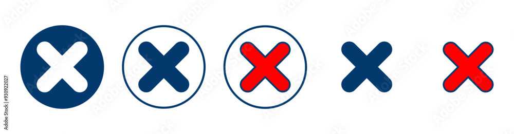 Close icon vector isolated on white background. Delete icon. remove, cancel, exit symbol