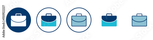 Briefcase icon vector isolated on white background. Briefcase vector icon