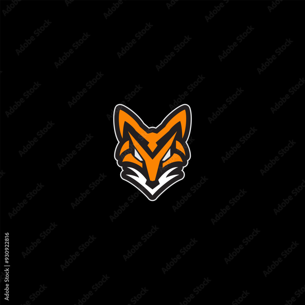 fox face vector illustration for an icon,symbol or logo. fox template logo fox face vector illustration for an icon,symbol or logo. fox template logo