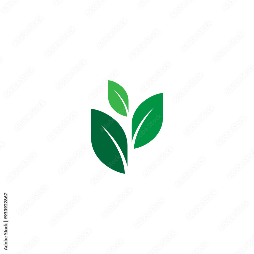 green leaf vector illustration for an icon,symbol or logo. leaf logo green leaf vector illustration for an icon,symbol or logo. leaf logo