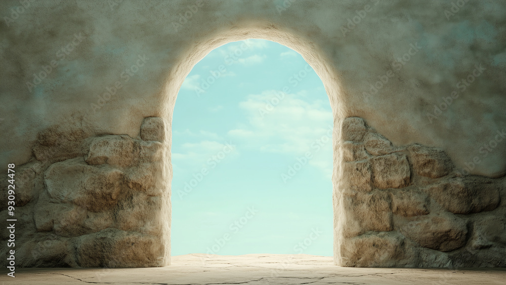 Fototapeta premium Holy Gothic Church: A Fairytale Castle Entrance