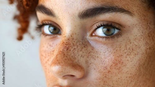 Close up of Person s Face Showing Melasma Skin Condition with Dark Patches