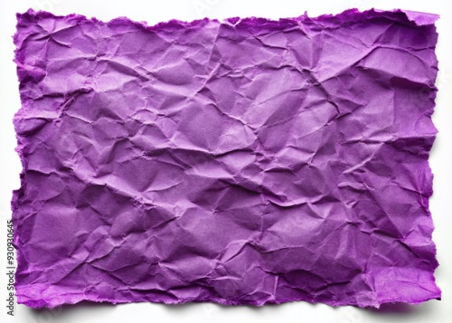 Wallpaper Mural Worn, torn, and crumpled purple paper with frayed edges and creased folds, suggesting a forgotten or discarded document with a rich, nostalgic history. Torontodigital.ca