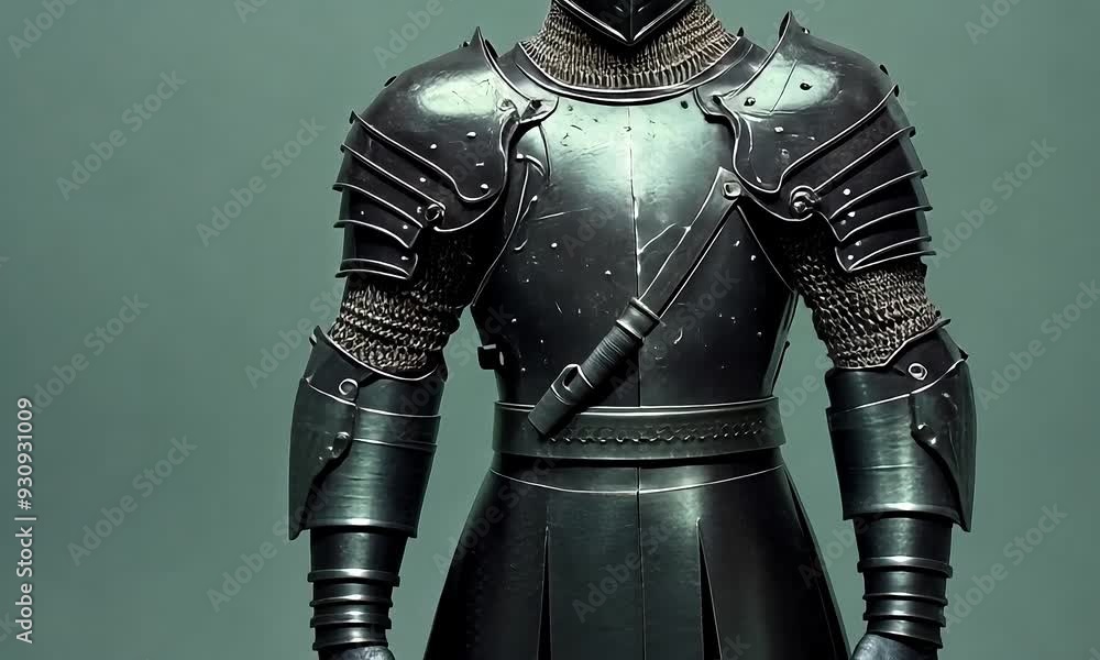 Medieval Knight in Full Black Armor with ai generated.
Medieval Knight in Full Black Armor with ai generated.