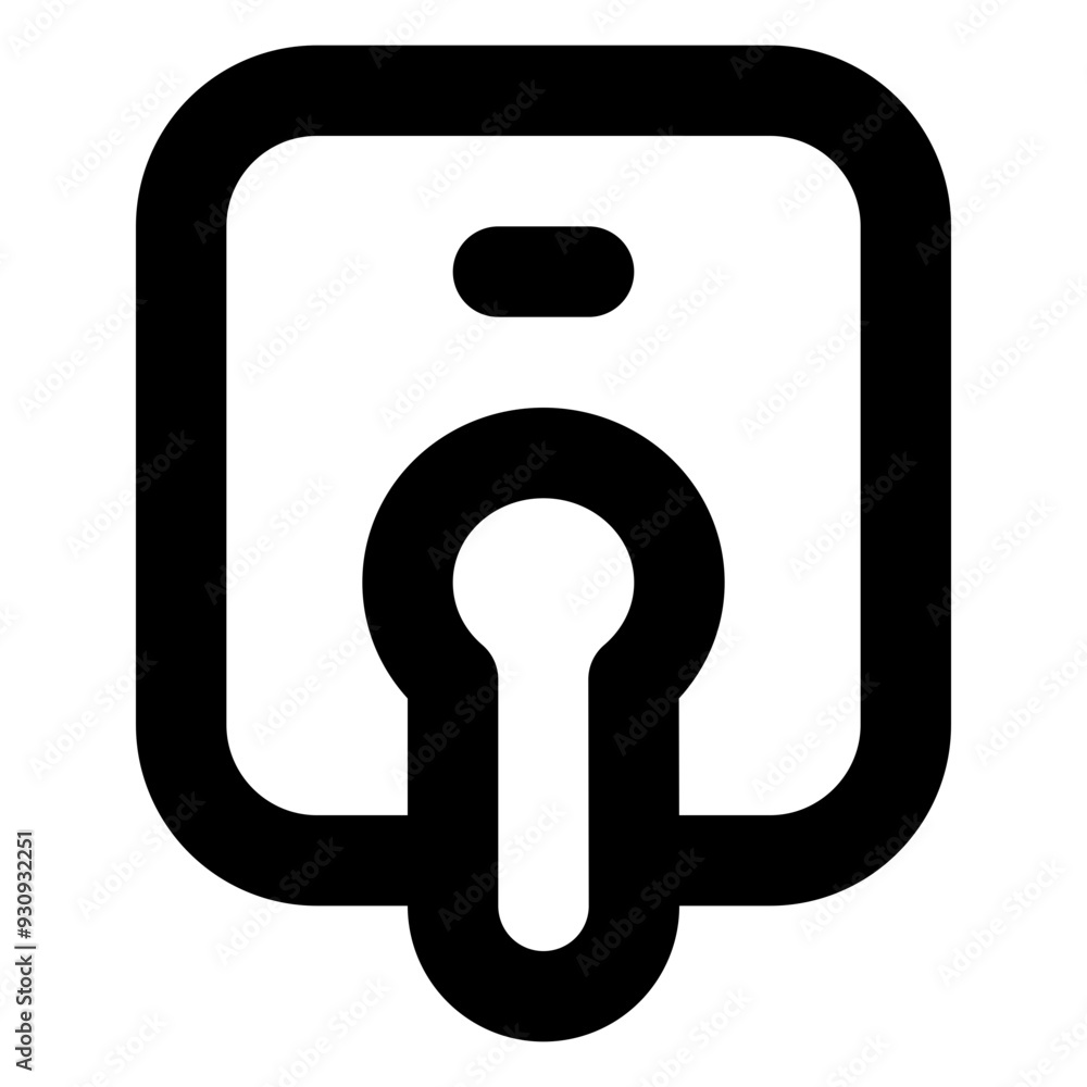 Door Handle Lock Security Icon: Entry Access Control Hardware Symbol Door Handle Lock Security Icon: Entry Access Control Hardware Symbol