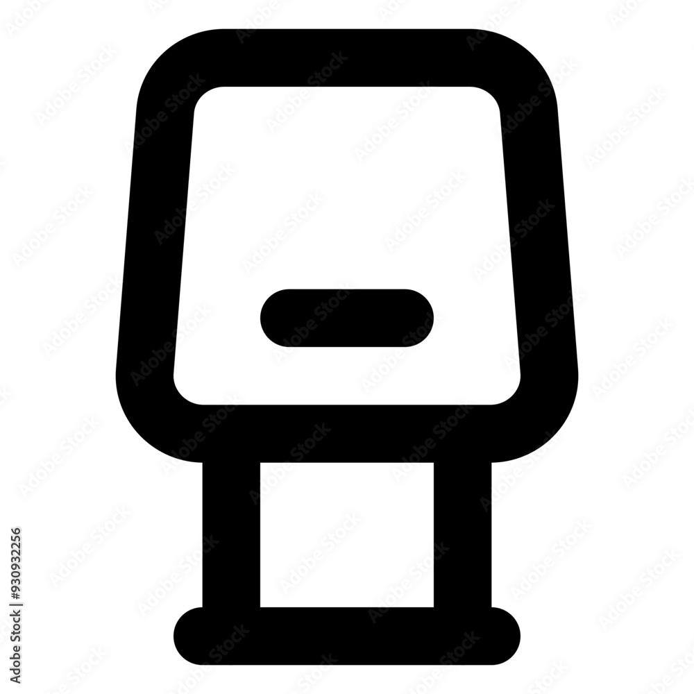 Kiosk Outline Icon: Touchscreen Information Display and Self-Service Terminal Kiosk Outline Icon: Touchscreen Information Display and Self-Service Terminal