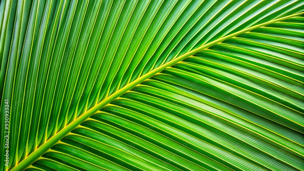 Tropical green coconut palm leaf closeup texture , exotic, nature, background, jungle, foliage, botanical, natural, sunlight Tropical green coconut palm leaf closeup texture , exotic, nature, background, jungle, foliage, botanical, natural, sunlight