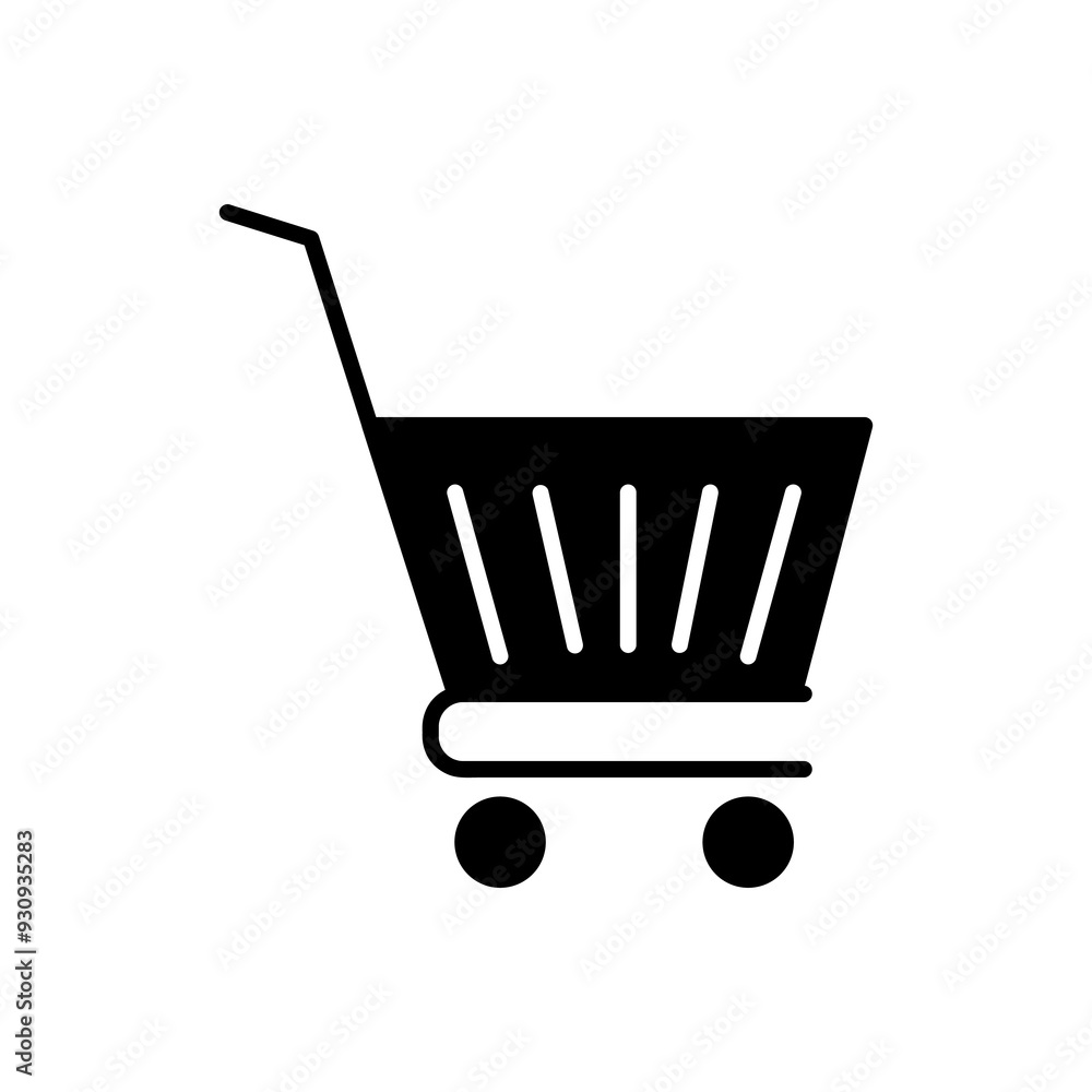 Shopping icon vector, Shopping cart sign trendy style illustration for web and app on white background..eps Shopping icon vector, Shopping cart sign trendy style illustration for web and app on white background..eps