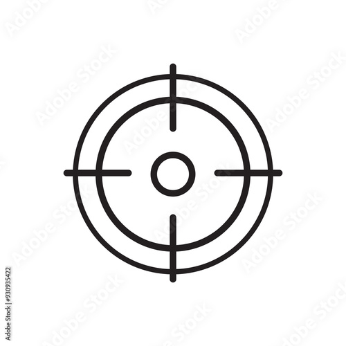 Target icon vector illustration. target marketing sign trendy style linear illustration..eps