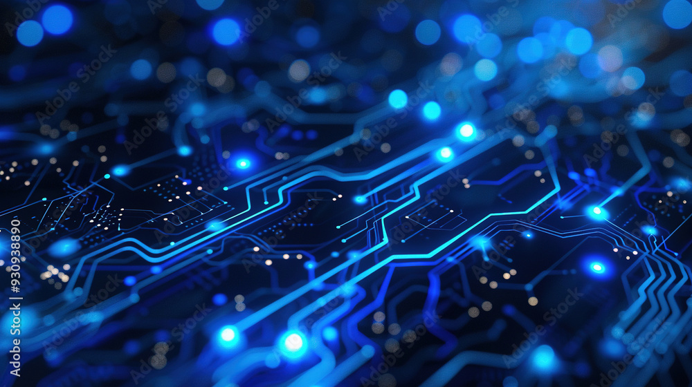 blue digital technology background with a circuit pattern blue digital technology background with a circuit pattern