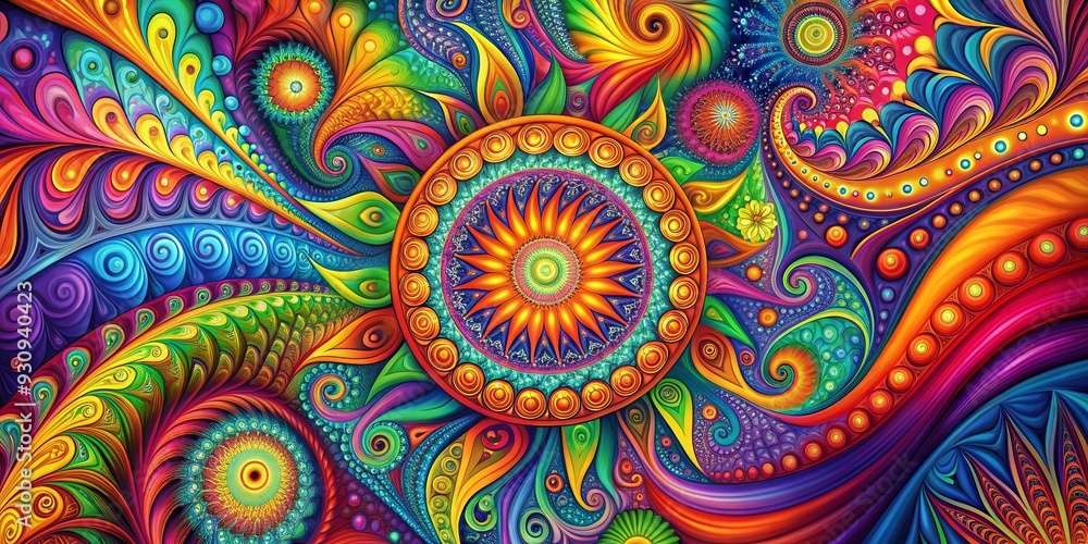 Colorful abstract background with psychedelic swirls and patterns, psychedelic, multicolor, vibrant, abstract, background, design Colorful abstract background with psychedelic swirls and patterns, psychedelic, multicolor, vibrant, abstract, background, design