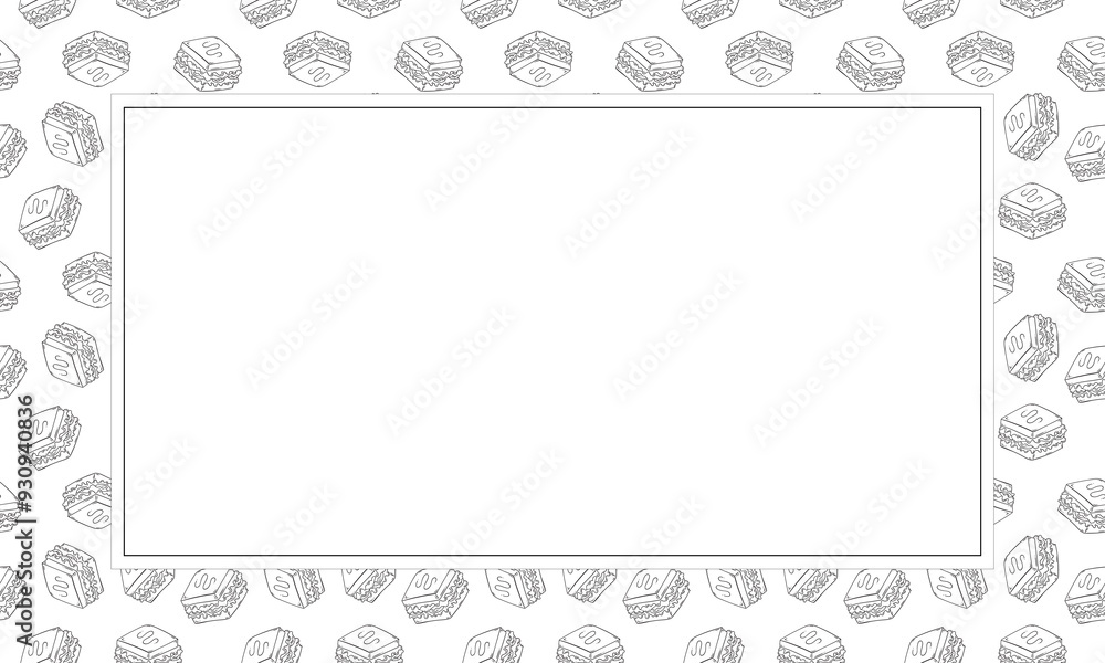 food and beverage frame in doodle style frame background food and beverage frame in doodle style frame background