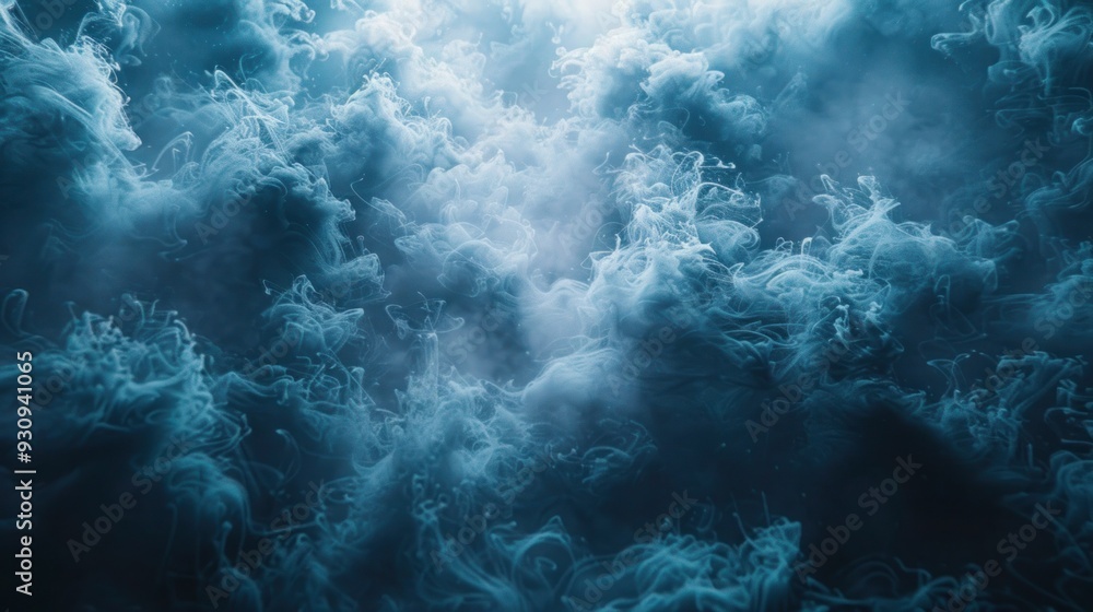 Fototapeta premium Spooky Atmosphere: Smoke and Ethereal Cloud Swirls