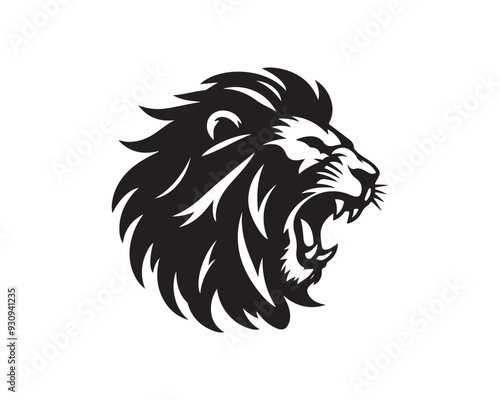 Wallpaper Mural Crazy Lion Logo Design Vector Template. Lion Head Logo Icon Vector illustration Torontodigital.ca