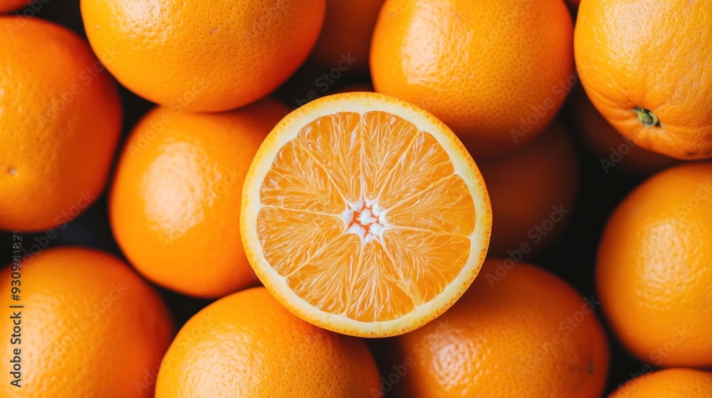 Closeup of Juicy Oranges Closeup of Juicy Oranges